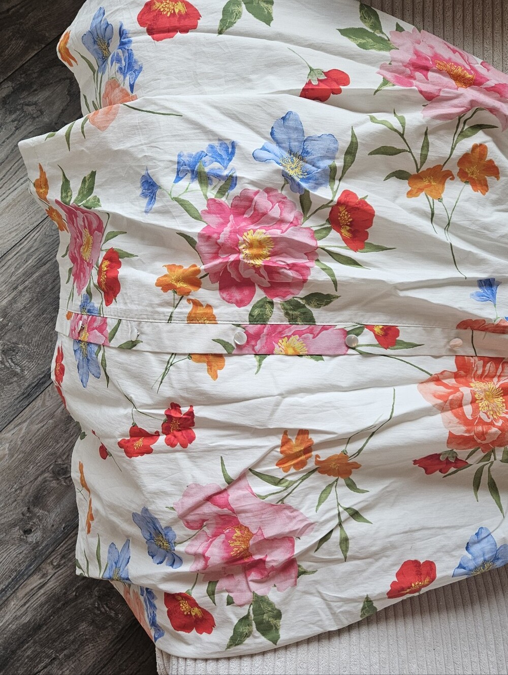 Floral Cotton Maxi Skirt